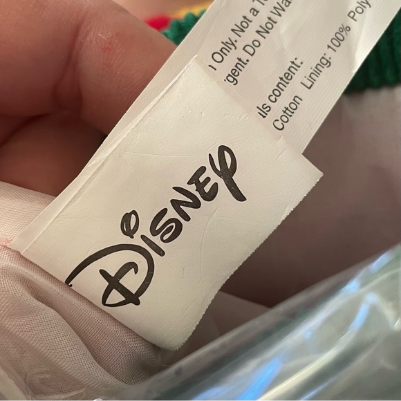 2010 Disney Mickey Minnie Mouse Christmas 18" Stocking Corduroy /fleece - Picture 7 of 8